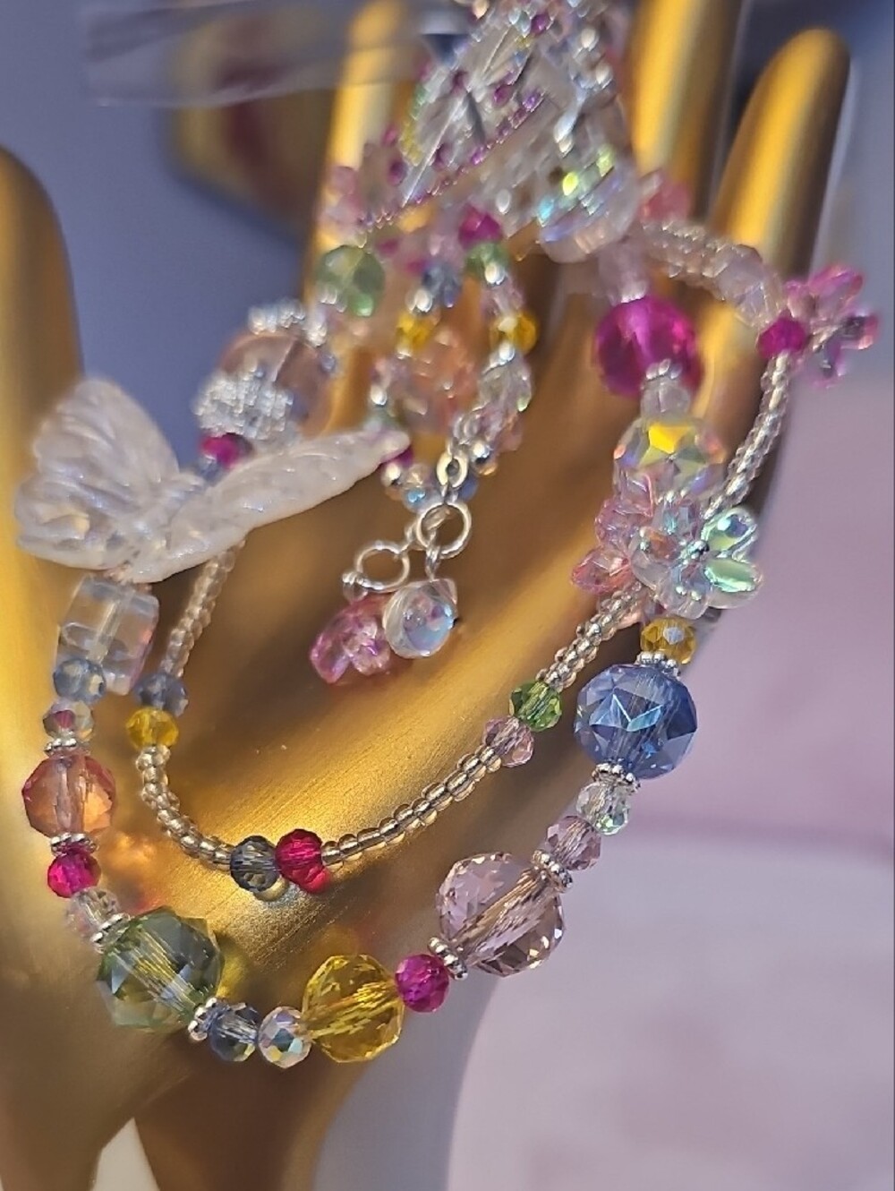 CHARMS: Colorful Beaded Ferris Wheel Phone Charm - Picture 3 of 4